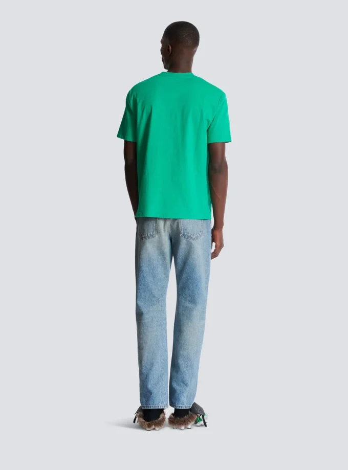 T-shirt with Balmain Paris print T-shirt with Balmain Paris print
