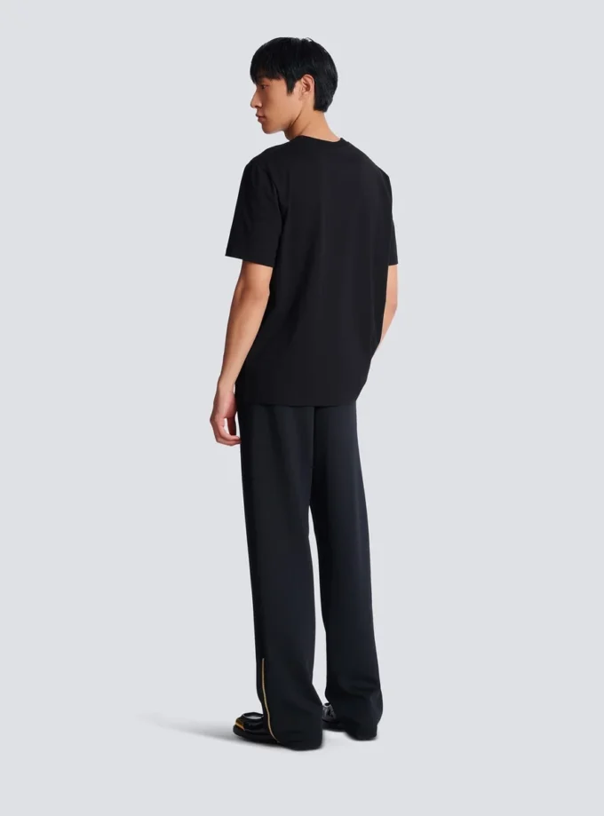 T-shirt with Balmain Paris print T-shirt with Balmain Paris print
