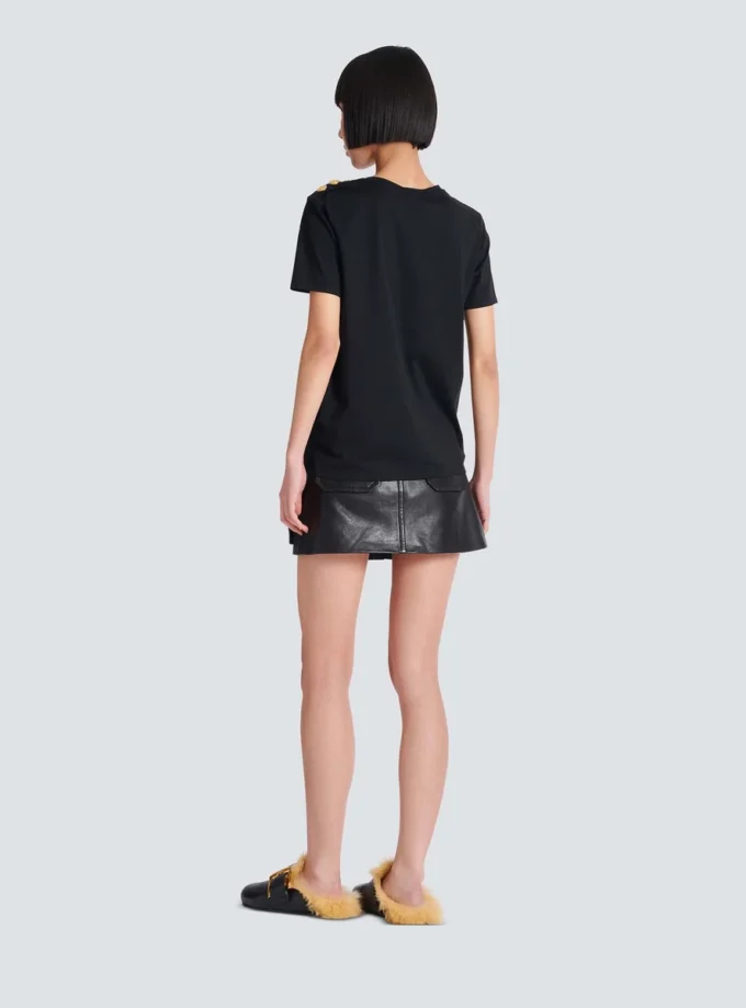 T-shirt with Balmain Paris print T-shirt with Balmain Paris print