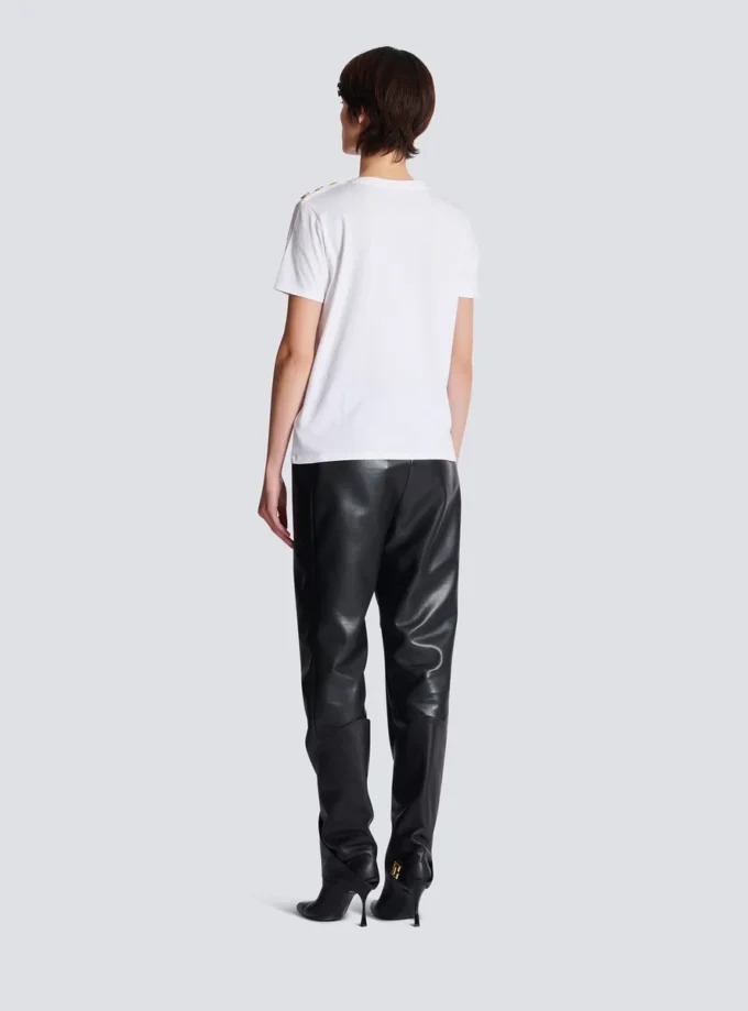 T-shirt with Balmain Paris print T-shirt with Balmain Paris print