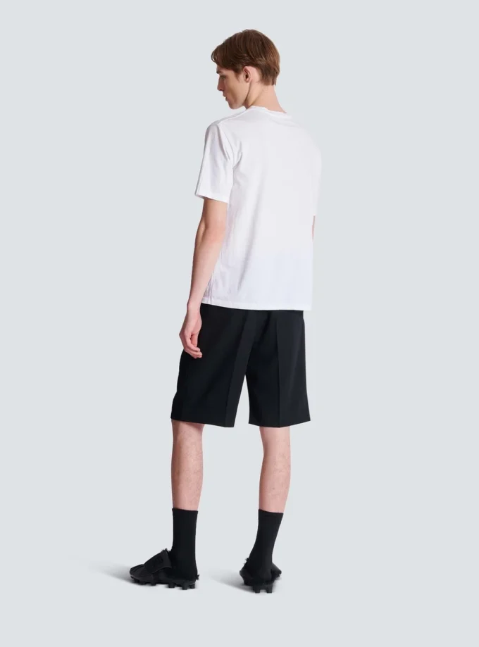 T-shirt with Balmain Paris print T-shirt with Balmain Paris print