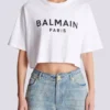 T-shirt with Balmain Paris print T-shirt with Balmain Paris print