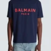 T-shirt with Balmain Paris print T-shirt with Balmain Paris print