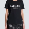 T-shirt with Balmain Paris print T-shirt with Balmain Paris print