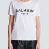 T-shirt with Balmain Paris print T-shirt with Balmain Paris print