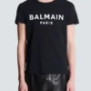 T-shirt with Balmain Paris print T-shirt with Balmain Paris print