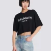 T-shirt with Balmain Paris print T-shirt with Balmain Paris print