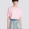 T-shirt with Balmain Paris print T-shirt with Balmain Paris print