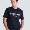 T-shirt with Balmain Paris print T-shirt with Balmain Paris print