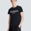 T-shirt with Balmain Paris print T-shirt with Balmain Paris print