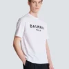 T-shirt with Balmain Paris print T-shirt with Balmain Paris print