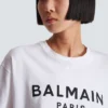 T-shirt with Balmain Paris print T-shirt with Balmain Paris print