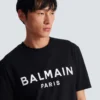 T-shirt with Balmain Paris print T-shirt with Balmain Paris print