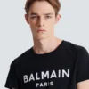 T-shirt with Balmain Paris print T-shirt with Balmain Paris print