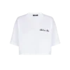 T-shirt with Balmain Signature embroidery T-shirt with Balmain Signature embroidery