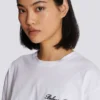 T-shirt with Balmain Signature embroidery T-shirt with Balmain Signature embroidery