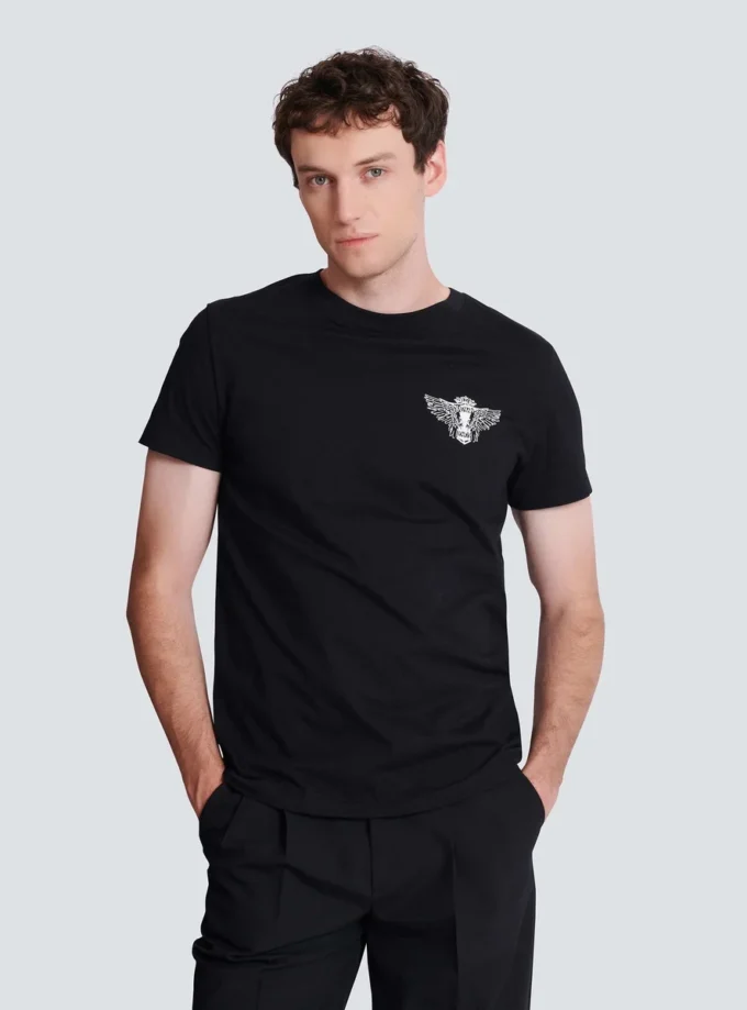 T-shirt with Balmain Wings print T-shirt with Balmain Wings print
