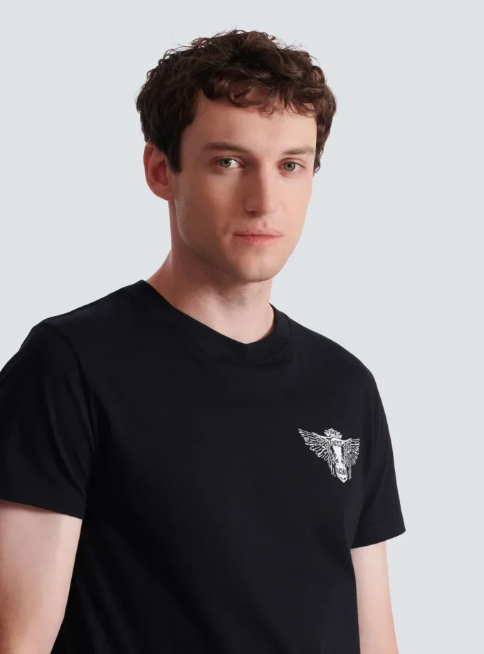 T-shirt with Balmain Wings print T-shirt with Balmain Wings print