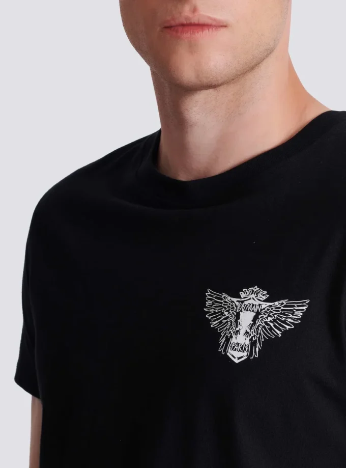 T-shirt with Balmain Wings print T-shirt with Balmain Wings print