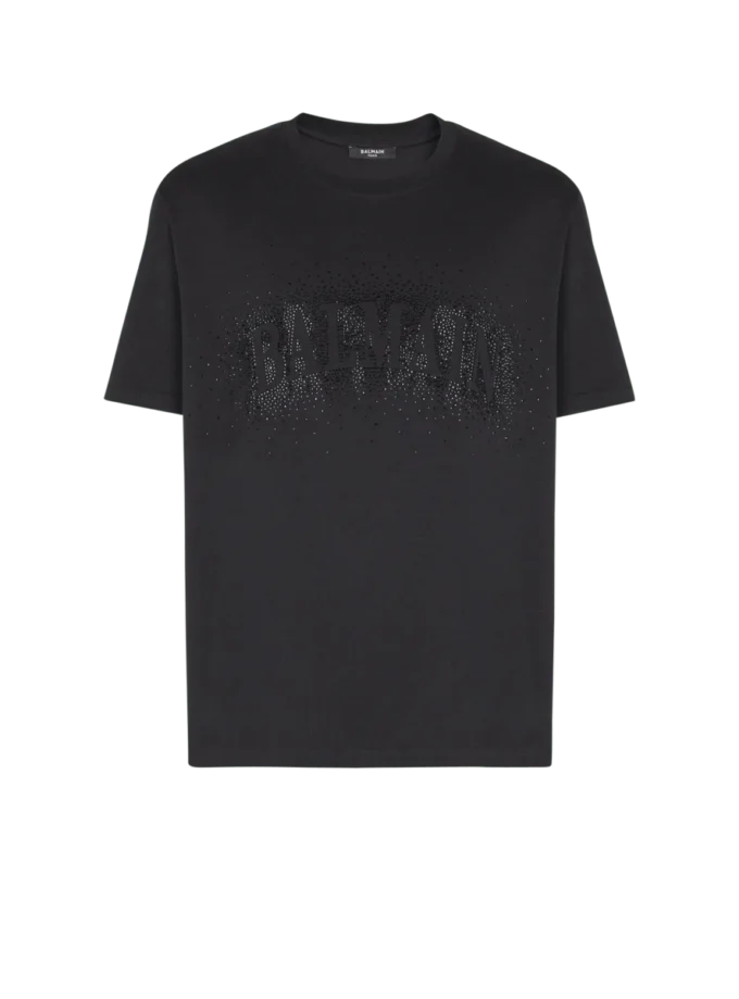 T-shirt with embroidered crystal spray effect T-shirt with embroidered crystal spray effect