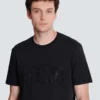 T-shirt with embroidered crystal spray effect T-shirt with embroidered crystal spray effect