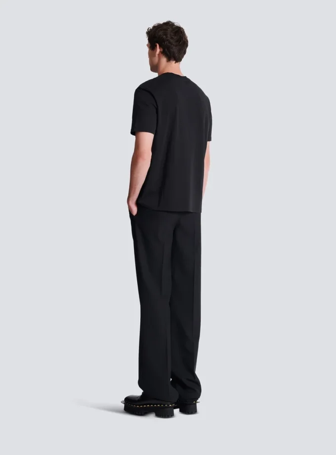 T-shirt with embroidered crystal spray effect T-shirt with embroidered crystal spray effect