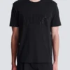 T-shirt with embroidered crystal spray effect T-shirt with embroidered crystal spray effect