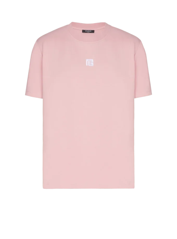 T-shirt with embroidered logo