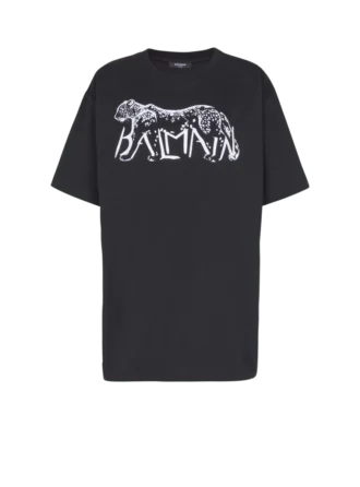 T-shirt with leopard print T-shirt with leopard print
