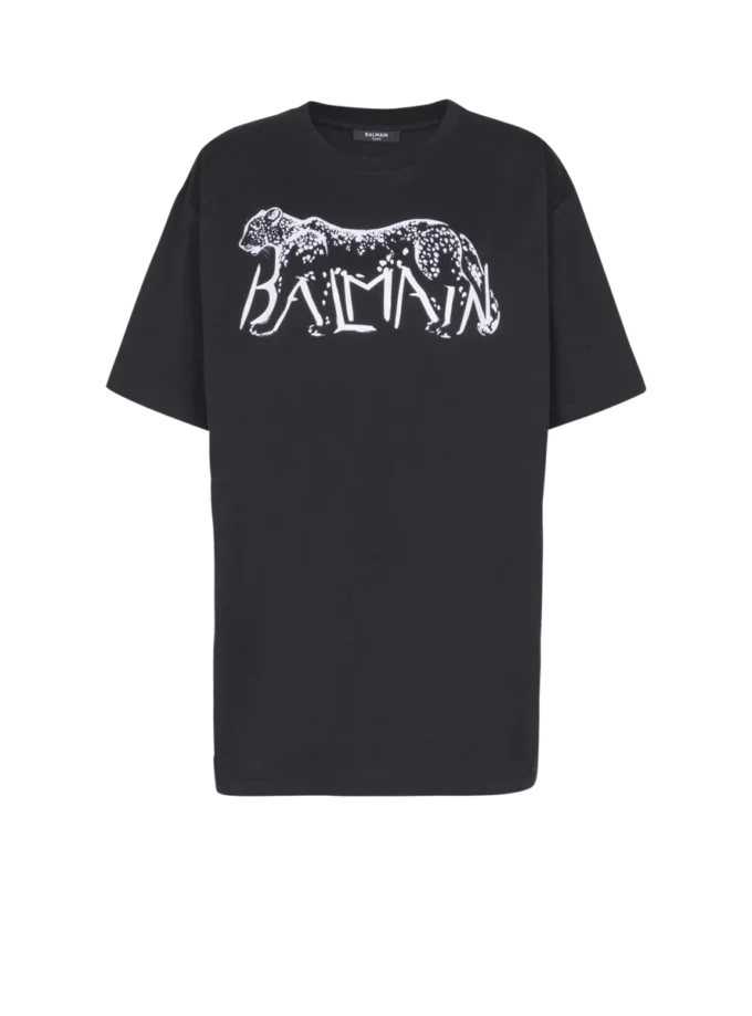 T-shirt with leopard print T-shirt with leopard print