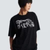 T-shirt with leopard print T-shirt with leopard print