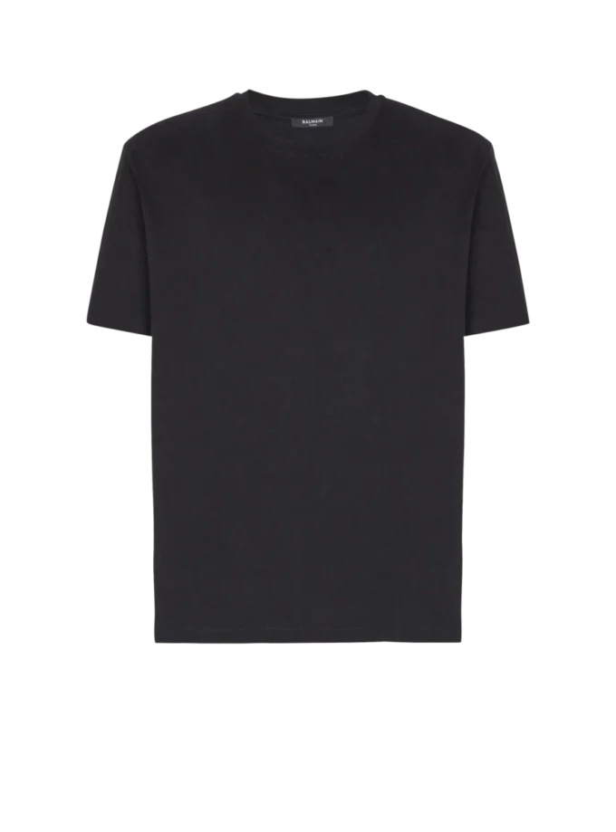 T-shirt with vintage gel Balmain logo T-shirt with vintage gel Balmain logo