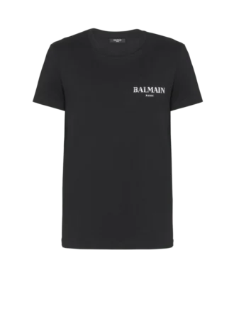 T-shirt with vintage gel Balmain logo