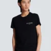 T-shirt with vintage gel Balmain logo T-shirt with vintage gel Balmain logo