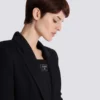Tailored two pockets double-collar mini dress Tailored two pockets double-collar mini dress
