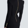 Tailored two pockets double-collar mini dress Tailored two pockets double-collar mini dress