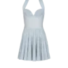 Textured knit halterneck A-line dress Textured knit halterneck A-line dress