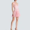 Textured knit halterneck A-line dress Textured knit halterneck A-line dress