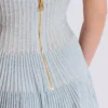 Textured knit halterneck A-line dress Textured knit halterneck A-line dress