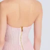 Textured knit halterneck A-line dress Textured knit halterneck A-line dress