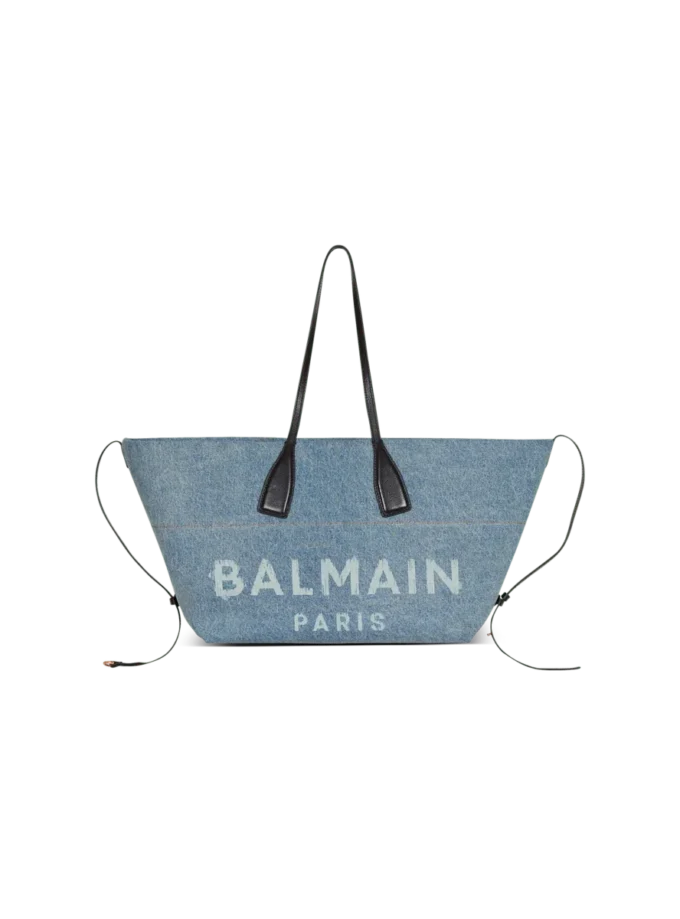 Track denim tote bag Track denim tote bag