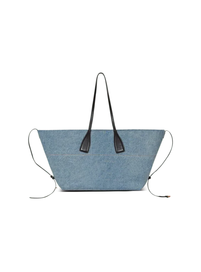 Track denim tote bag Track denim tote bag