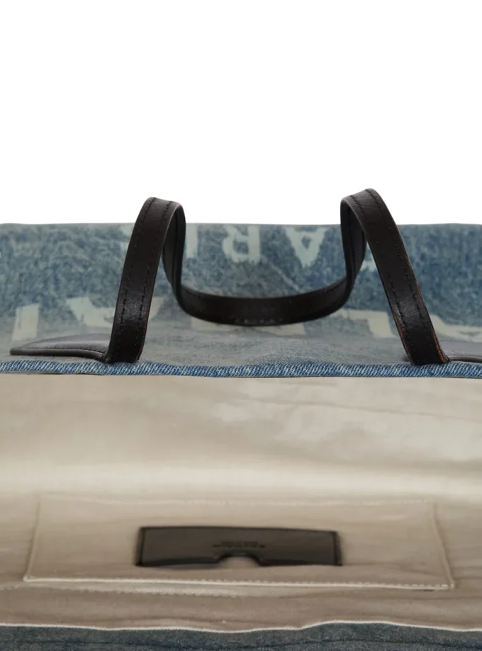 Track denim tote bag Track denim tote bag