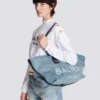Track denim tote bag Track denim tote bag