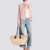 Track raffia tote bag Track raffia tote bag
