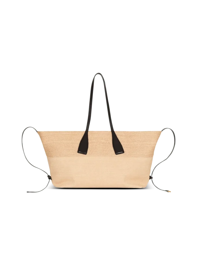 Track raffia tote bag Track raffia tote bag