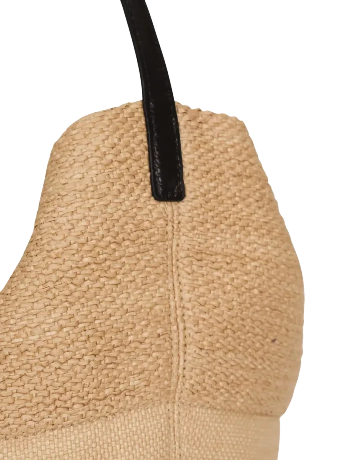 Track raffia tote bag Track raffia tote bag