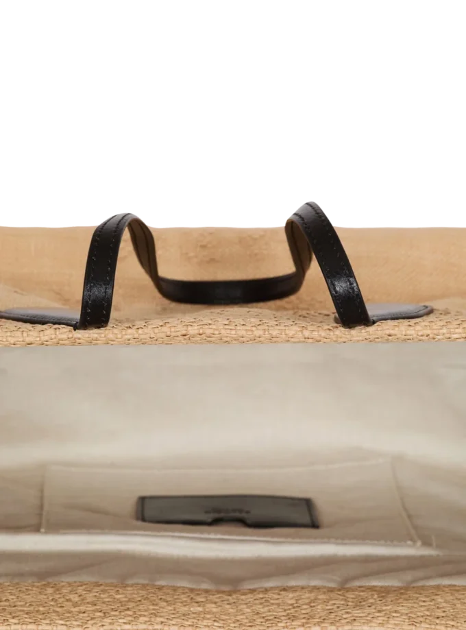 Track raffia tote bag Track raffia tote bag