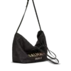 Track tote bag in raffia and calfskin