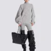 Track Zips calfskin tote bag